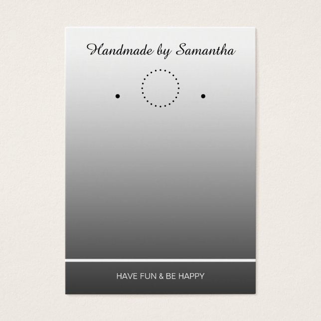 Simply Template for an Earrings Display - grey (Front)