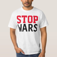 Simply text design "STOP WARS"