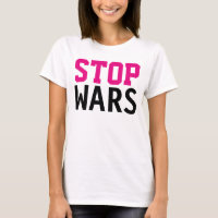 Simply text design "STOP WARS"