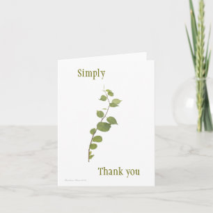 Simply Thank: Thank you card