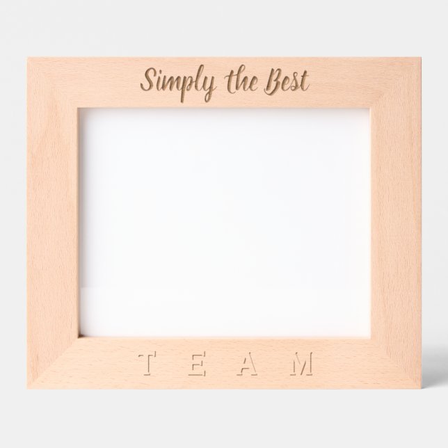 Simply the Best Team Etched Frames (Front)