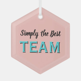 Simply the Best Team Glass Tree Decoration