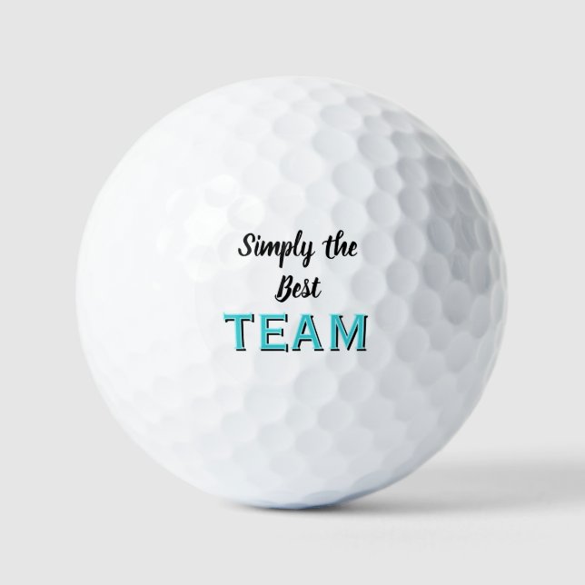 Simply the Best Team Golf Balls (Front)