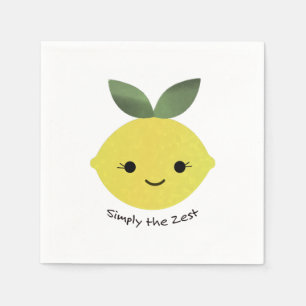 Simply the Zest Cute Kawaii Lemon Napkin