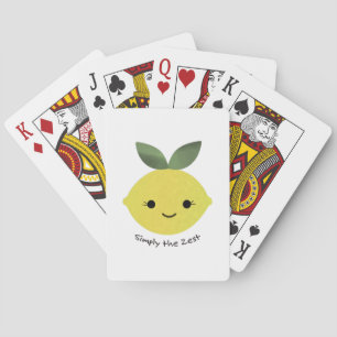 Simply the Zest Cute Kawaii Lemon Playing Cards