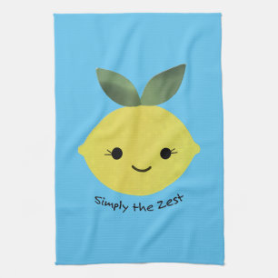 Simply the Zest Cute Kawaii Lemon Tea Towel