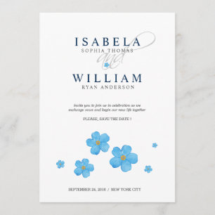 Simply Timeless Designed Save the Date Card