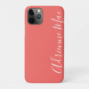 Simply Trendy Personalised Coral iPhone 11 Pro Case