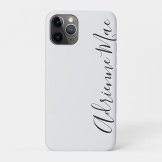 Simply Trendy Personalised White Silver iPhone 11 Pro Case