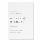 Simply Typography Modern Wedding Welcome Sign