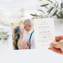 Simply United Photo Wedding Invitation SUN