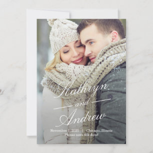 Simply Us Editable Colour Save The Date Card