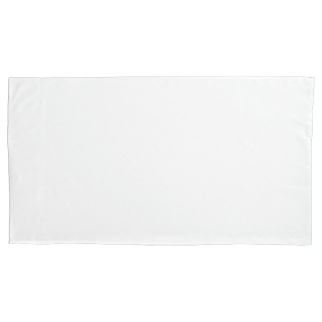 Simply White Pair King Pillowcases  (Front-Left)
