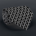 Simply Your Own Monogram Personalised Tie<br><div class="desc">Turn your initials into a unique design! This tie features a monogram design of two white initials on a black background. Easily personalise this tie by adding your initials in the box provided. The background colour can also be changed to create a custom colour tie.</div>