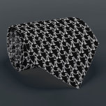 Simply Your Own Monogram Personalised Tie<br><div class="desc">Turn your initials into a unique design! This tie features a monogram design of two white initials on a black background. Easily personalise this tie by adding your initials in the box provided. The background colour can also be changed to create a custom colour tie.</div>