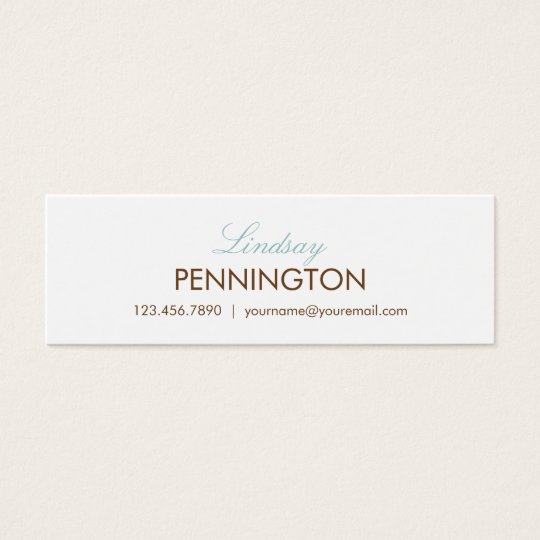 Simply Yours Modern Skinny Calling Cards