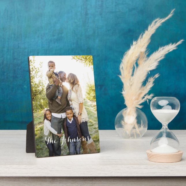 Simply Yours Personalised Photo Plaque with Easel (Side)