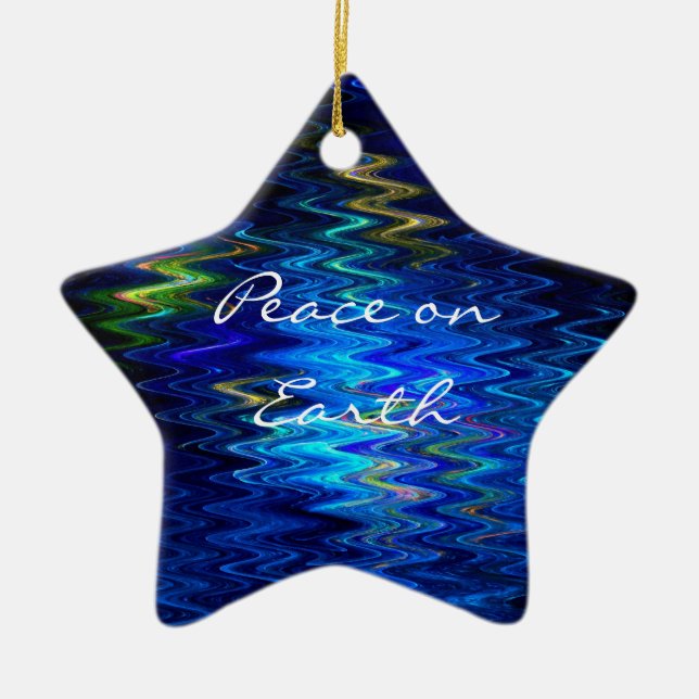 SimplyTonjia 'Peace on Earth" Star Ornament (Front)