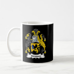 Simpson Coat of Arms  Family Crest  Coffee Mug