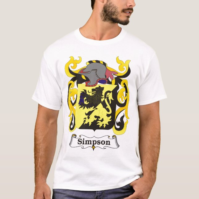 Simpson Family Coat of Arms T-shirt (Front)