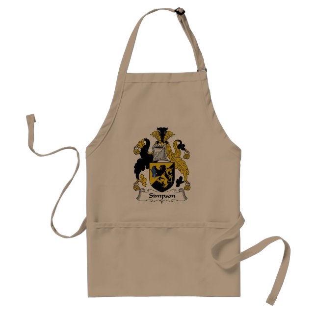 Simpson Family Crest Standard Apron (Front)