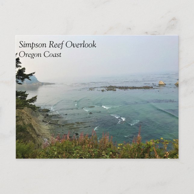 Simpson Reef Overlook, Oregon Coast Postcard (Front)