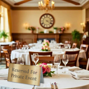 Simulated Gold Reserved For Private Event