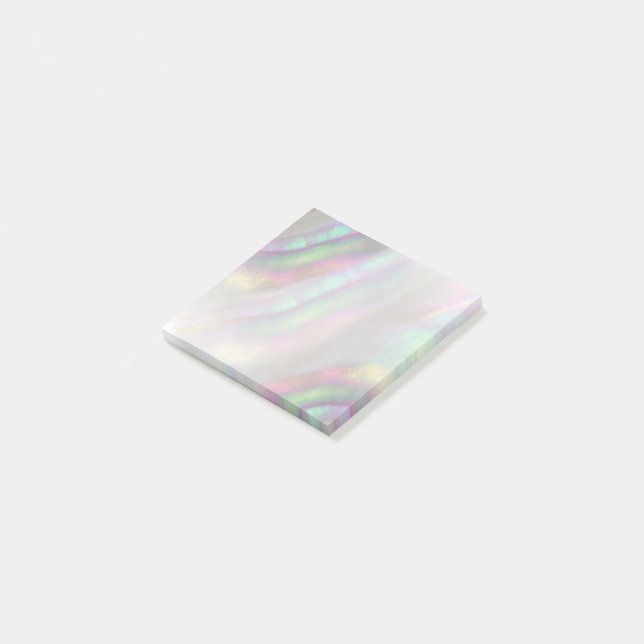 simulated iridescent shell post-it notes (Angled)