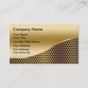 Simulated Metal Business Cards