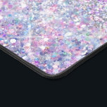 simulated purple chunky glitter desk mat<br><div class="desc">faux glitter desk mat</div>