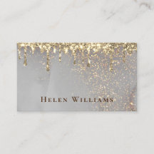 simulated sparkle design business card
