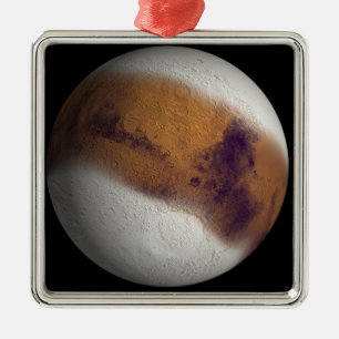 Simulated view of Mars Metal Tree Decoration