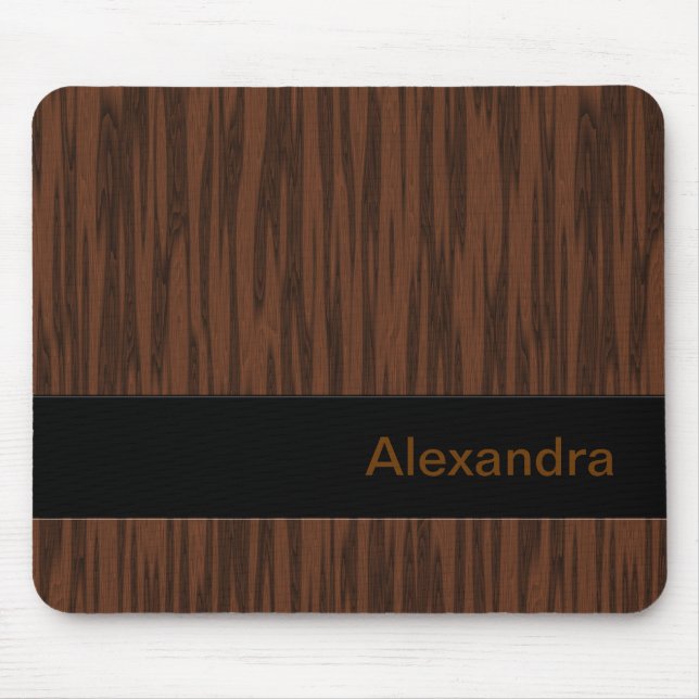 Simulated Walnut Mouse Mat (Front)