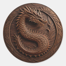 Simulated Wood Carving Dragon