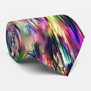 Simulating rock or stalagmite with flashy colors tie