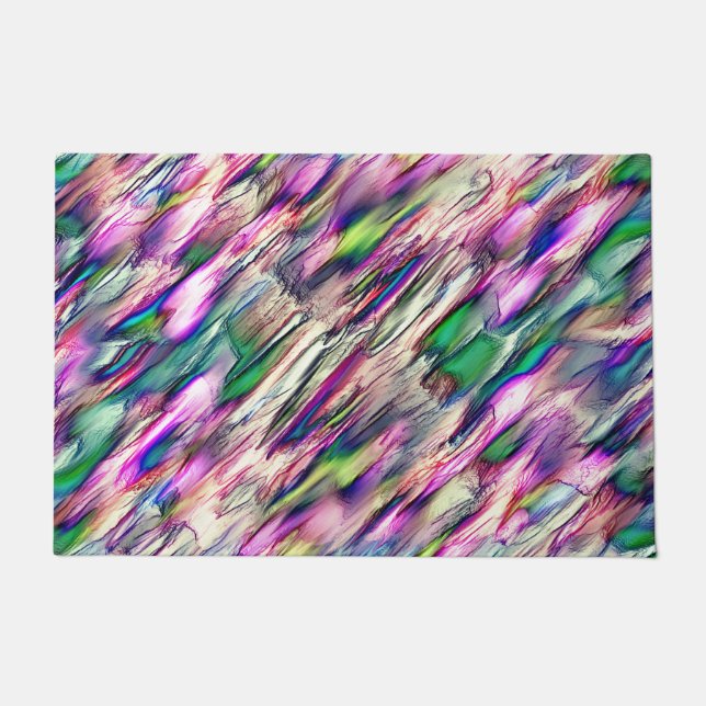 Simulating rock or stalagmite with flashy colours doormat (Front)