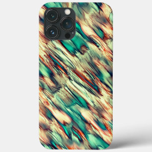 Simulating rocky or stalagmite in green to sepia  iPhone 13 pro max case