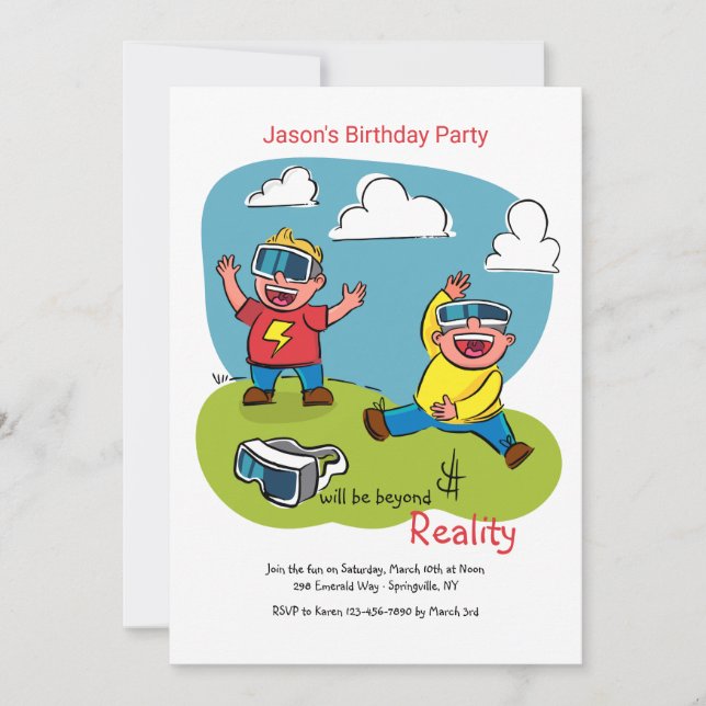 Simulation Glasses Invitation (Front)