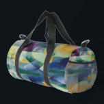 Simultaneous Window 1912 by Robert Delaunay Duffle Bag<br><div class="desc">Robert Delaunay chose the view into the ambulatory of the Parisian Gothic church Saint-Séverin as the subject of his first series of paintings,  in which he charted the modulations of light streaming through the stained-glass windows and the resulting perceptual distortion of the architecture.</div>