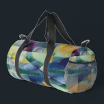 Simultaneous Window 1912 by Robert Delaunay Duffle Bag<br><div class="desc">Robert Delaunay chose the view into the ambulatory of the Parisian Gothic church Saint-Séverin as the subject of his first series of paintings,  in which he charted the modulations of light streaming through the stained-glass windows and the resulting perceptual distortion of the architecture.</div>