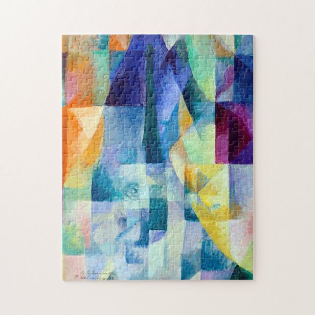 Simultaneous windows by Robert Delaunay Jigsaw Puzzle (Vertical)