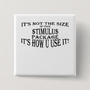 Simulus Package too 15 Cm Square Badge