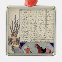 Simurgh offers Zal, the father of Roustem