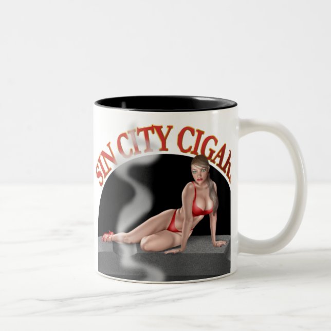 Sin City Cigars "Bikini Girl" Mug (Right)