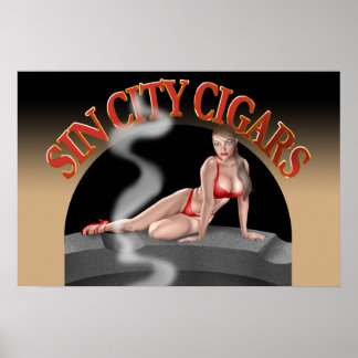 Sin City's Logo #5 on a wall poster