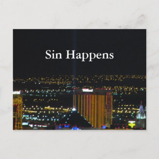 Sin Happens Postcard
