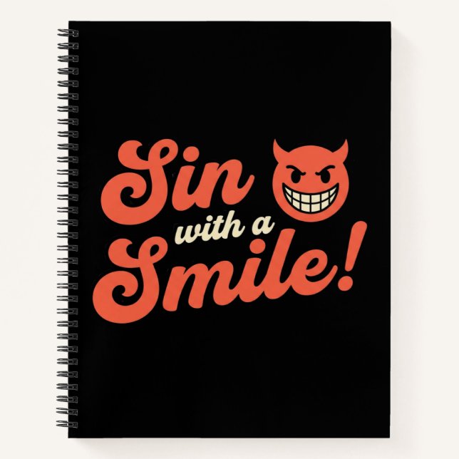 Sin with a Smile Notebook (Front)
