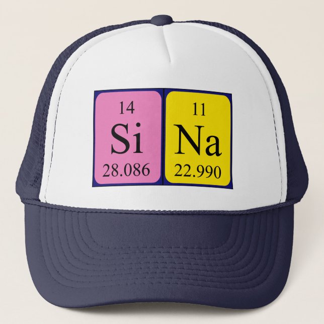 Sina periodic table name hat (Front)