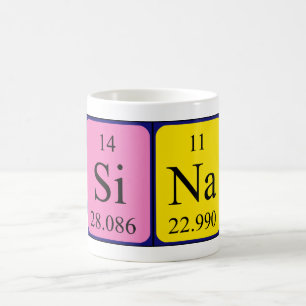 Sina periodic table name mug