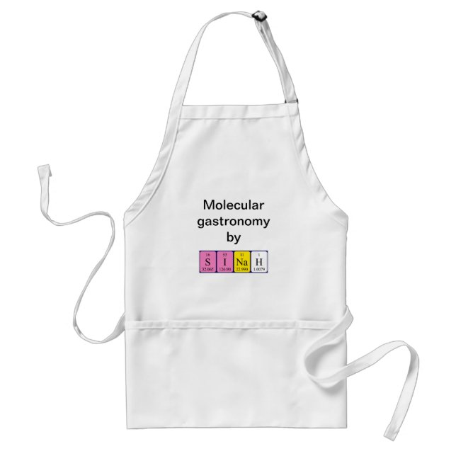 Sinah periodic table name apron (Front)